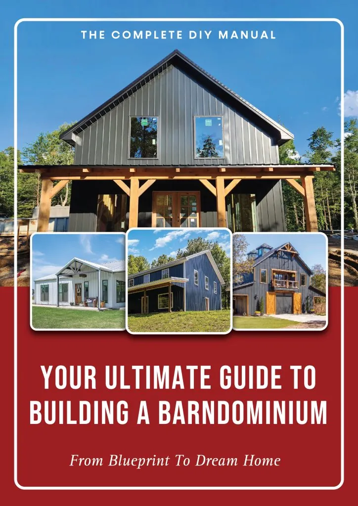 Your Ultimate Guide to Building a Barndominium — book cover