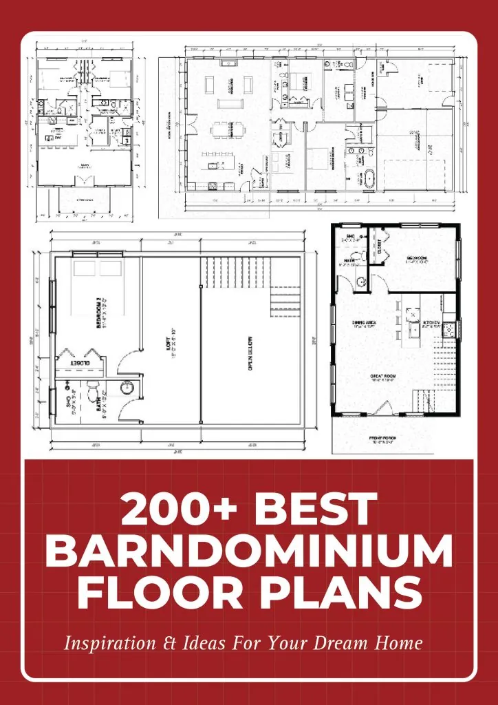 200 Best Barndominium Floor Plans — book cover